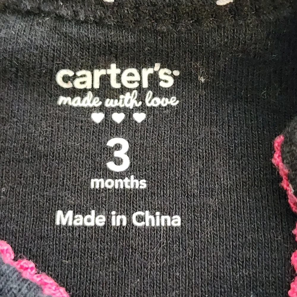 Carters Bodysuit Size 3 Months